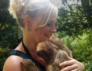 Heather with Sloth