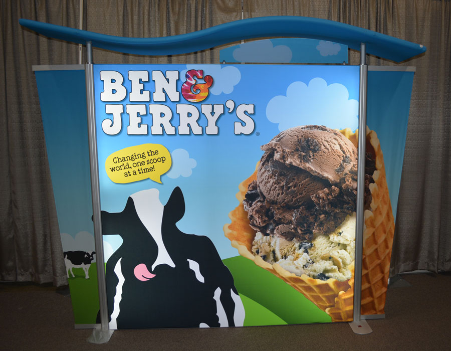Custom Wave Tube Display for Ben & Jerry's