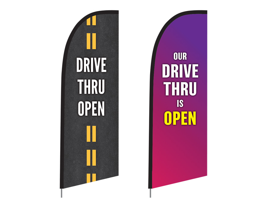Feather Flags For Drive Thru Restaurants